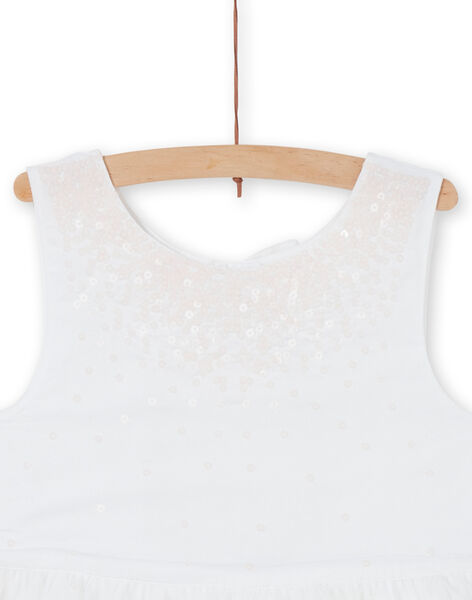 Abito senza maniche bianco con paillettes LAJAUROB2 / 21S901O1ROB000