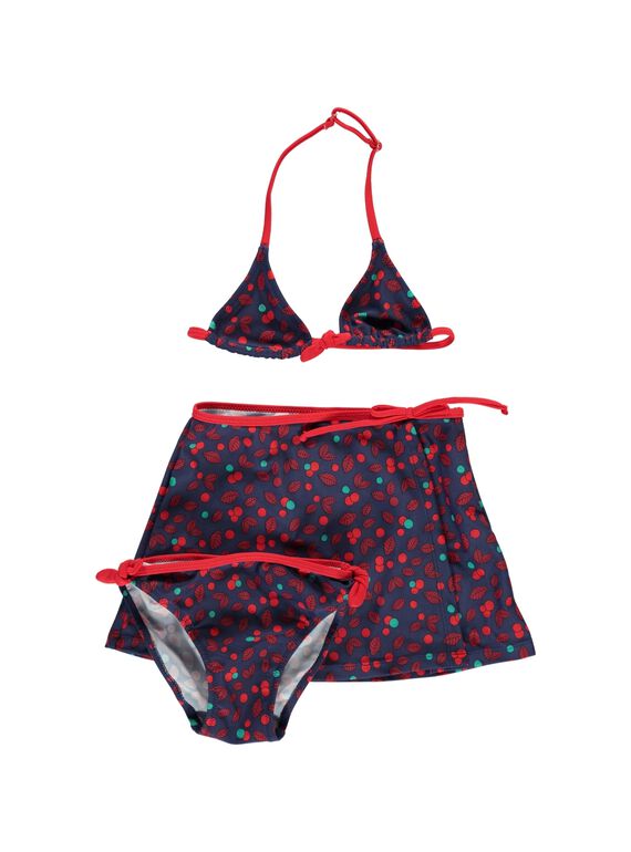 Girls' three-piece swimsuit CYABIK2 / 18SI0182MAI099