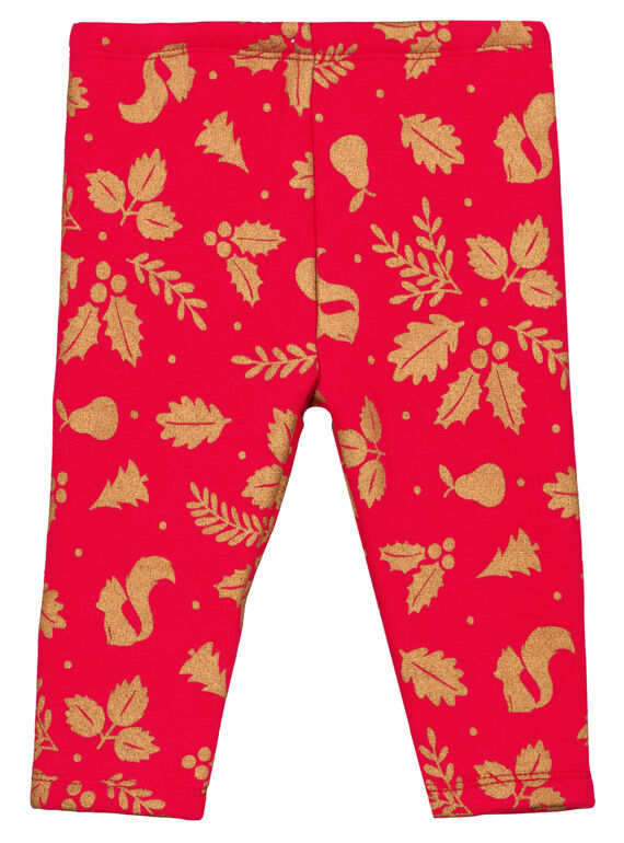 Leggings con stampa morbidi all’interno neonata GINOPAN / 19WG09V1PANF521