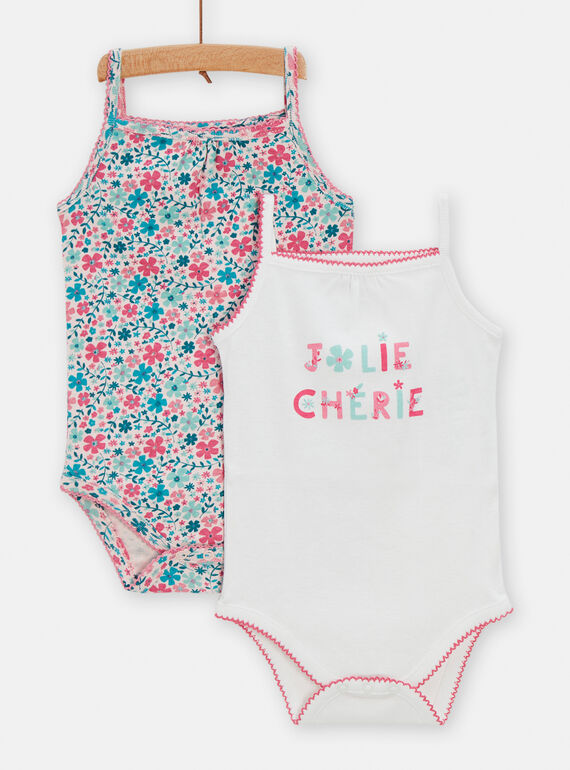 Set 2 body multicolore e rosa neonata TEFIBODLIB / 24SH1371BDLD310