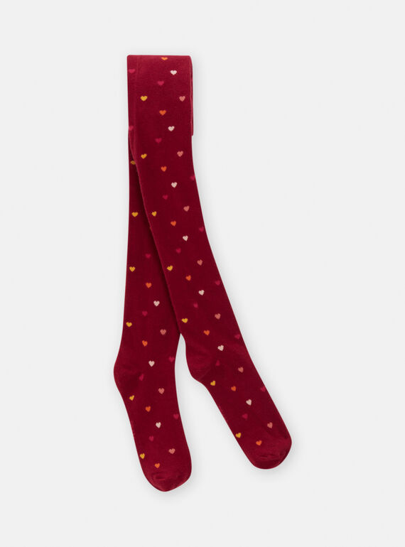 Collant rosso bambina SYACOUCOL / 23WI01N3COL709