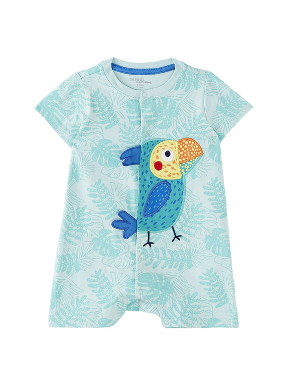 Tutina corta neonato turchese JEGAGRETOU / 20SH14U2GRE210