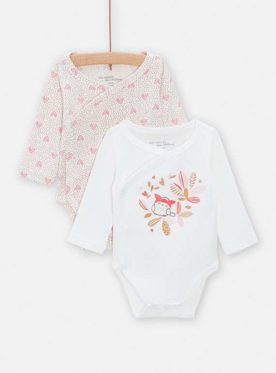 Set 2 body neonata panna e rosa TOU1BOD4 / 24SF03H1BDNA001