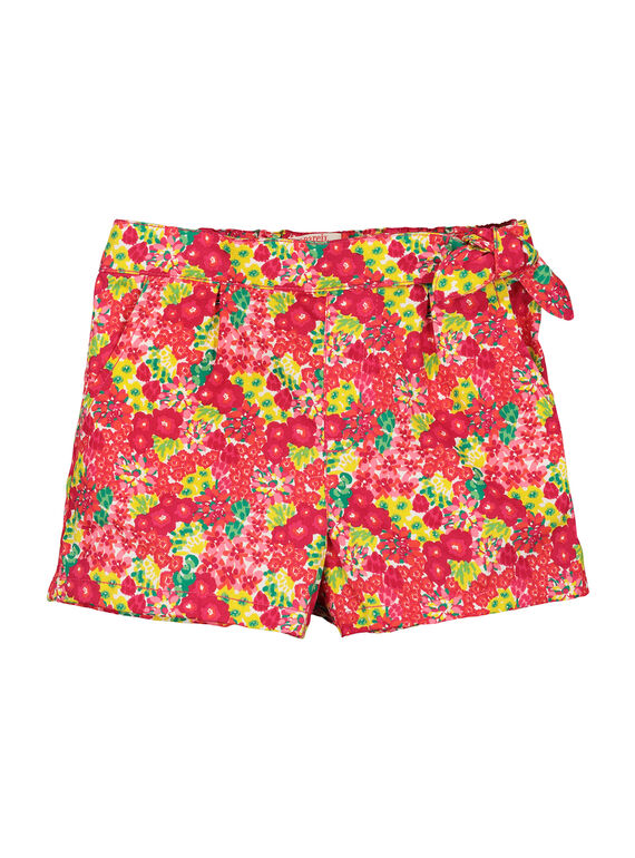 Shorts a fiori bambina FAYESHORT1 / 19S901M1SHO099