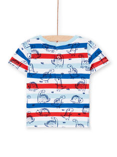 T-shirt a righe a maniche corte neonato LUCANTI / 21SG10M1TMC000