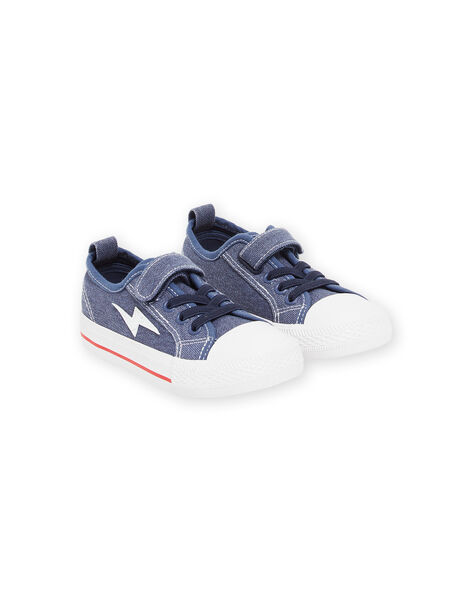 Sneakers in tela denim con patch fulmine ROTOILMIX / 23KK3674D16C201