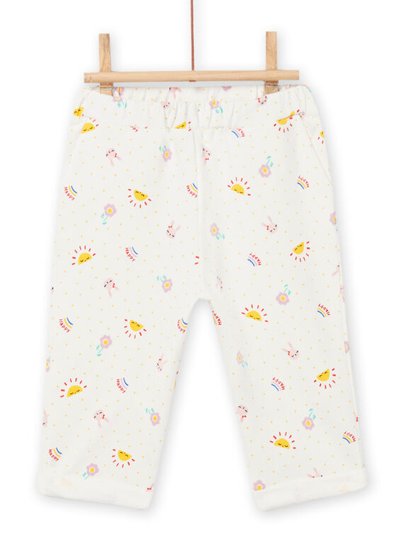 Pantaloni sportivi a pois con stampa fantasia neonata NILUBAJOG / 22SG09P1JGB001