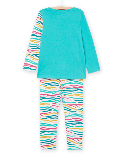 Pigiama lungo con motivo zebra 3 pezzi PEFAPYJZEB / 22WH1163PYG209