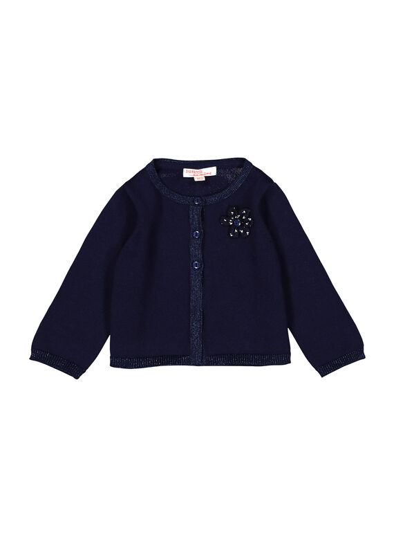 Cardigan navy neonata FIJOCAR3 / 19SG0933CARC205