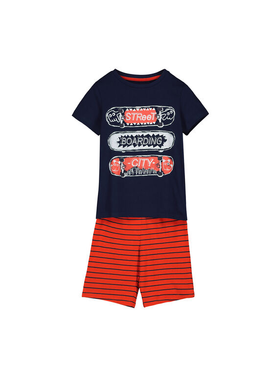 Pigiama corto in cotone bambino FEGOPYCSKA / 19SH1295PYJ070