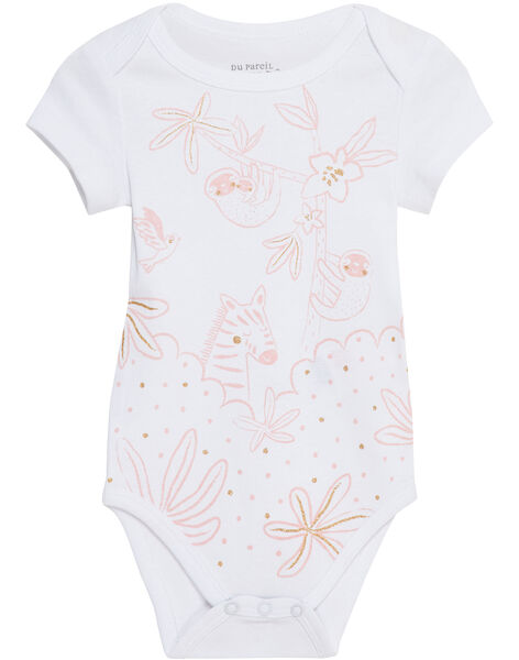 Body Bebe Fille Manches Courtes Blanc Achat En Ligne Catalogue Dpam Dpam