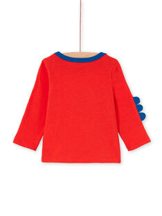 T-shirt rossa e blu neonato LUCANTEE1 / 21SG10M1TMLF505