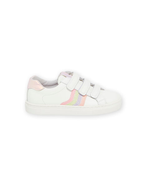 Sneakers in pelle con motivo fantasia RABASRAINB / 23KK3524D3F000