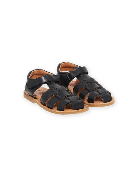 Sandali in pelle navy bambino NOSANDMARC / 22KK3646D0E070