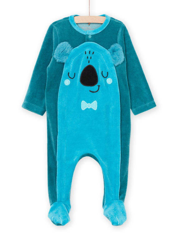 Tutina con motivo koala e finta pelliccia PEGAGREKOA / 22WH1422GRE714