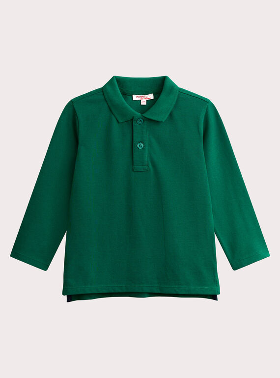 Polo verde bottiglia per bambino  VOJOPOL2 / 24W902G2POLG611