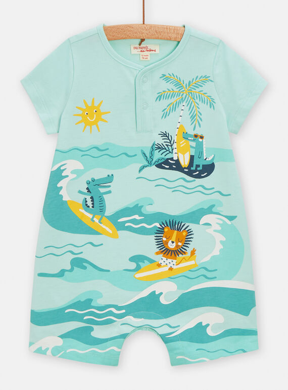 Tuta blu con motivi animali surfisti neonato TUPLACOM / 24SG10S1CBL000