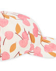 Cappellino ecrù con stampa ciliegie RYACAP1 / 23SI01B1CHA003