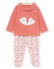 Set pigiama t-shirt e pantaloni con motivo volpe PEFIPYJFOX / 22WH1321PYJE415