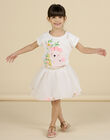 Gonna in tulle con glitter e pompon bambina NASOJUP1 / 22S901Q1JUP001