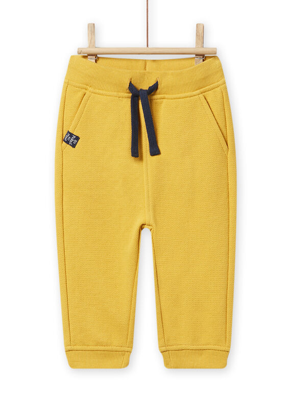 Pantaloni piqué gialli neonato NUJOPAN2 / 22SG1064PAN106