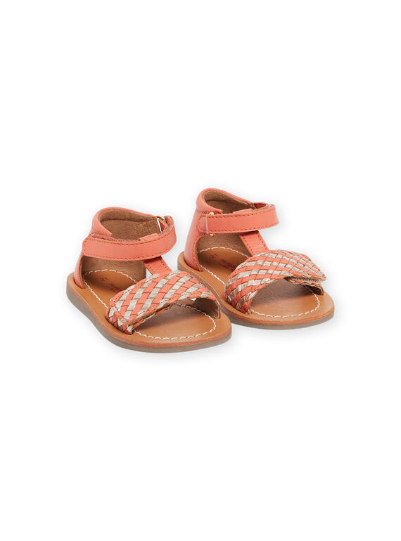 Sandali corallo in pelle RISANDVELC / 23KK3767D0E415