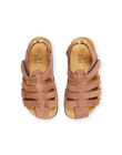 Sandali marroni in pelle RONUBROWN / 23KK3661SLB802