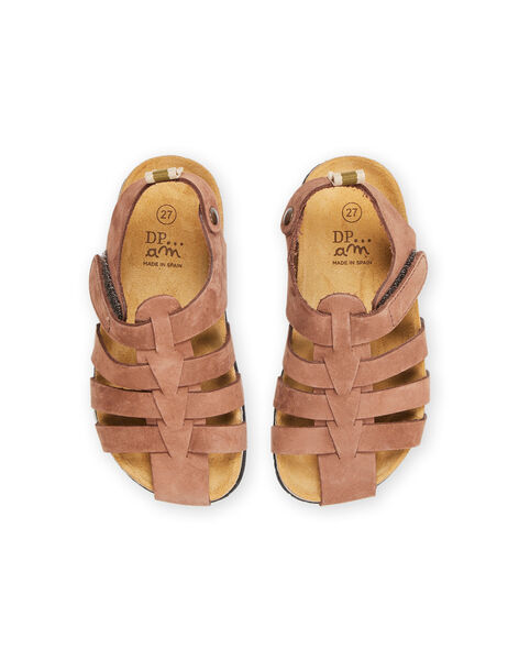 Sandali marroni in pelle RONUBROWN / 23KK3661SLB802