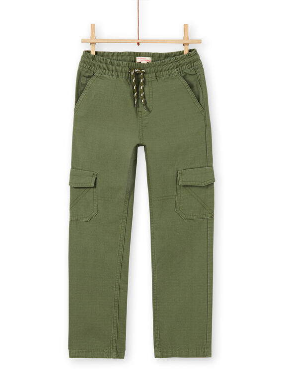 Pantaloni cargo verdi bambino LOJOPAMAT2 / 21S90242PANG631