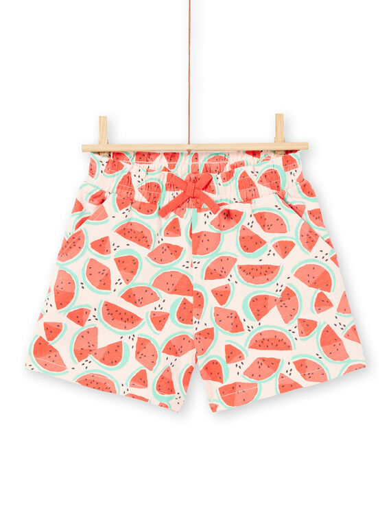 Shorts in jersey, stampa cocomero LAJERSHORT1 / 21S901F1D30D322