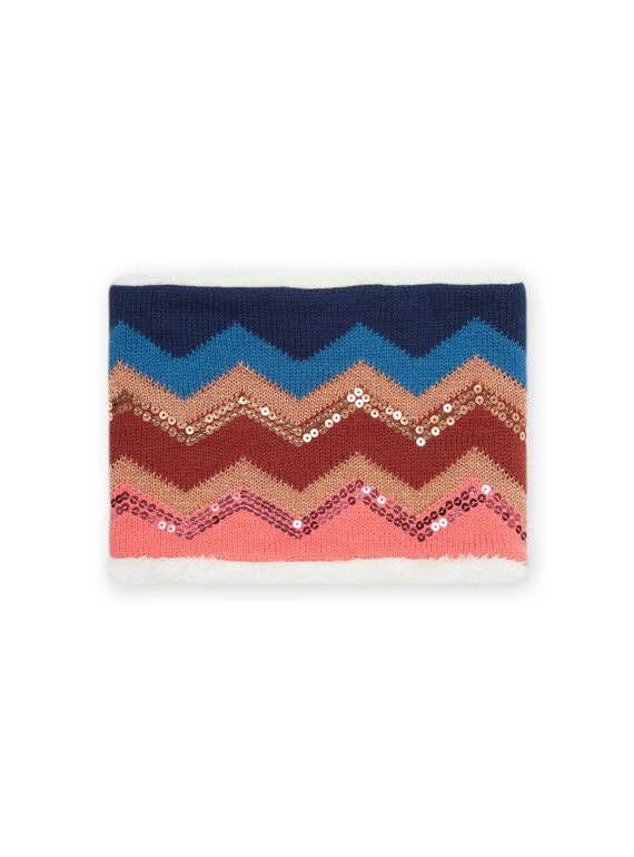 Scaldacollo in jacquard con paillettes PYAMENSNOO / 22WI01G1SNOD321