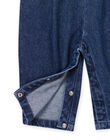 Salopette in jeans con ricami a fiori PIGOSAL / 22WG09O1SALP274