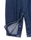 Salopette in jeans con ricami a fiori PIGOSAL / 22WG09O1SALP274