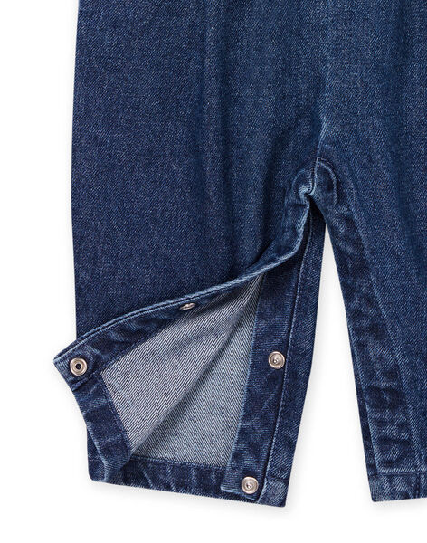 Salopette in jeans con ricami a fiori PIGOSAL / 22WG09O1SALP274