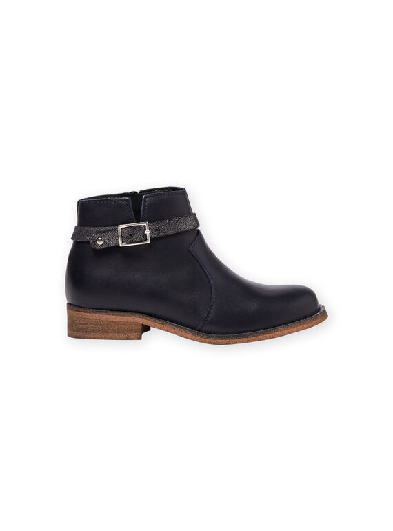 Stivaletti navy in pelle bambina MABOOTREP / 21XK3552D0D070