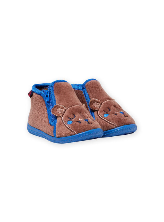 Babbucce taupe motivo leone neonato MUPANTLION / 21XK3833D0A803