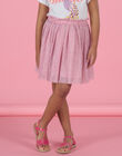 Gonna plissé in lurex RANEOJUP1 / 23S901O2JUP321
