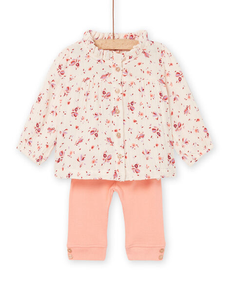 Camicia con stampa a fiori e leggings RISUNENS / 23SG09K1ENS301