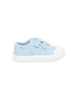 Sneakers in tela blu con stampa a fiori RITOILDENIM / 23KK3771D16C201