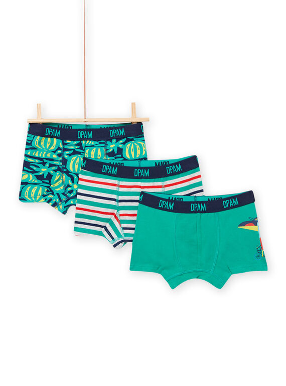 Set 3 parigamba abbinati con motivo tucano bambino NEGOBOXTROP / 22SH12I5BOXJ922