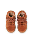 Sneakers cammello a frange neonata MIBASFRANGE / 21XK3751D3F804