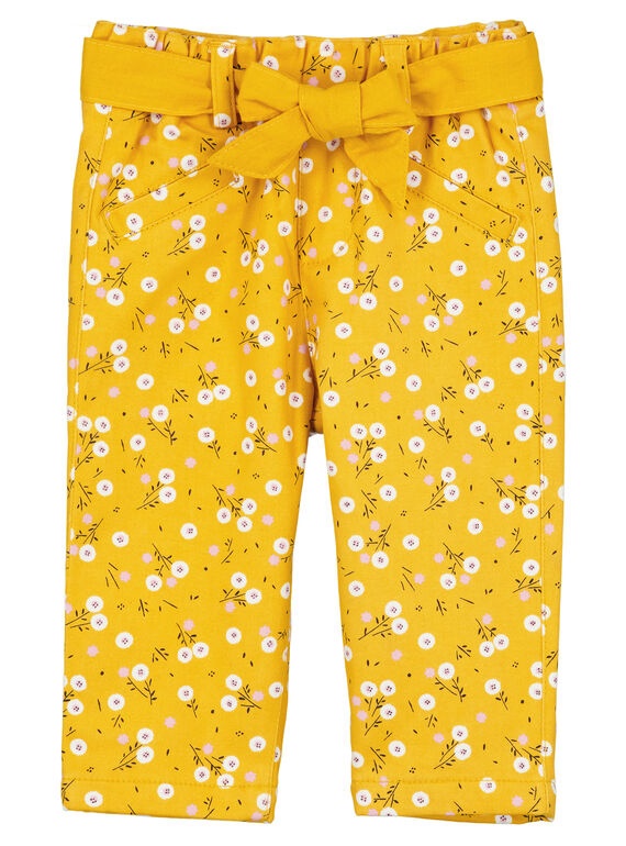 Yellow pants GIJAUPAN / 19WG09H1PANB107
