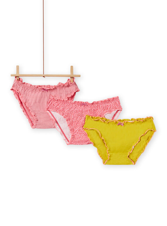 Set 3 slip assortiti con dettagli con volant bambina MEFALOTFLE / 21WH11B5D5L001