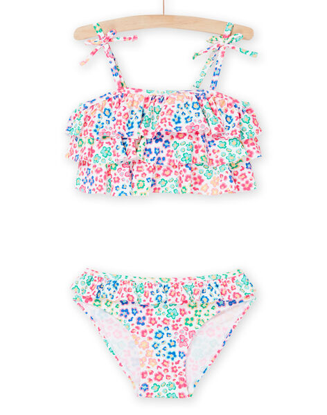 Top e slip bikini multicolore con stampa a fiori RYABIK1 / 23SI01R1MAI000