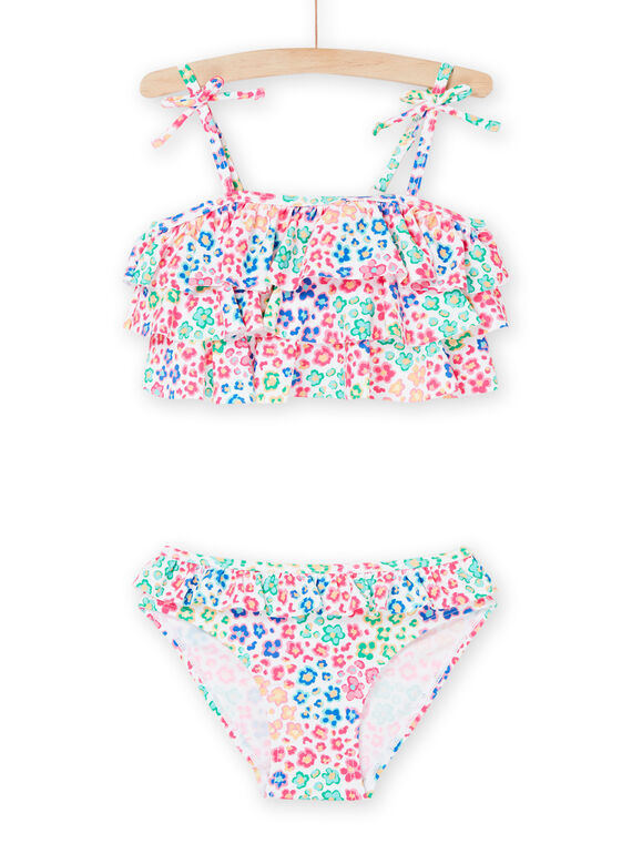 Top e slip bikini multicolore con stampa a fiori RYABIK1 / 23SI01R1MAI000