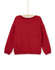 Felpa con maniche lunghe con stampa pavone PAPRASWEA1 / 22W901S2SWE410