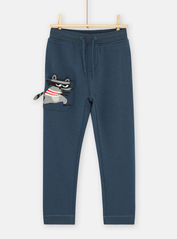 Pantaloni blu inchiostro SOLOJOG / 23W902R1JGBC214