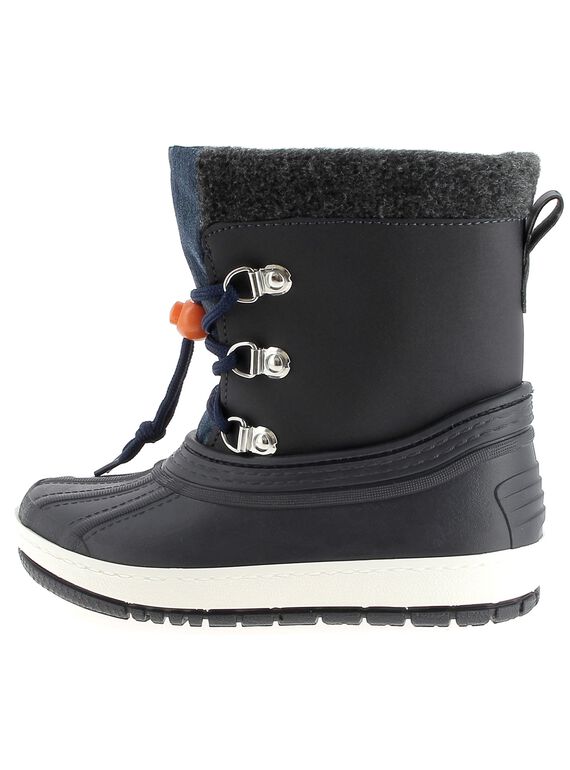 Boys' fur lined snow boots DGMONTGI / 18WK36X2D3N070