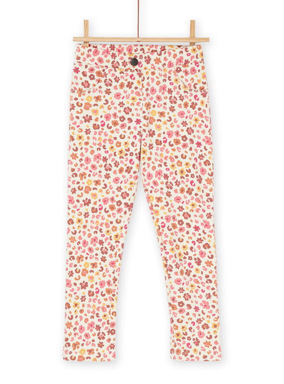 Pantaloni felpati ecrù scuro e rosa RAJOMOL3 / 23S90183PAN003