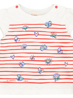 T-shirt maniche corte con stampa neonata FITOTI2 / 19SG09L2TMC000